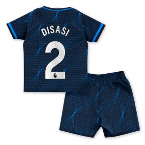 Chelsea Axel Disasi #2 Gostujuci Dres za Dječji 2023-24 Kratak Rukavima (+ kratke hlače)